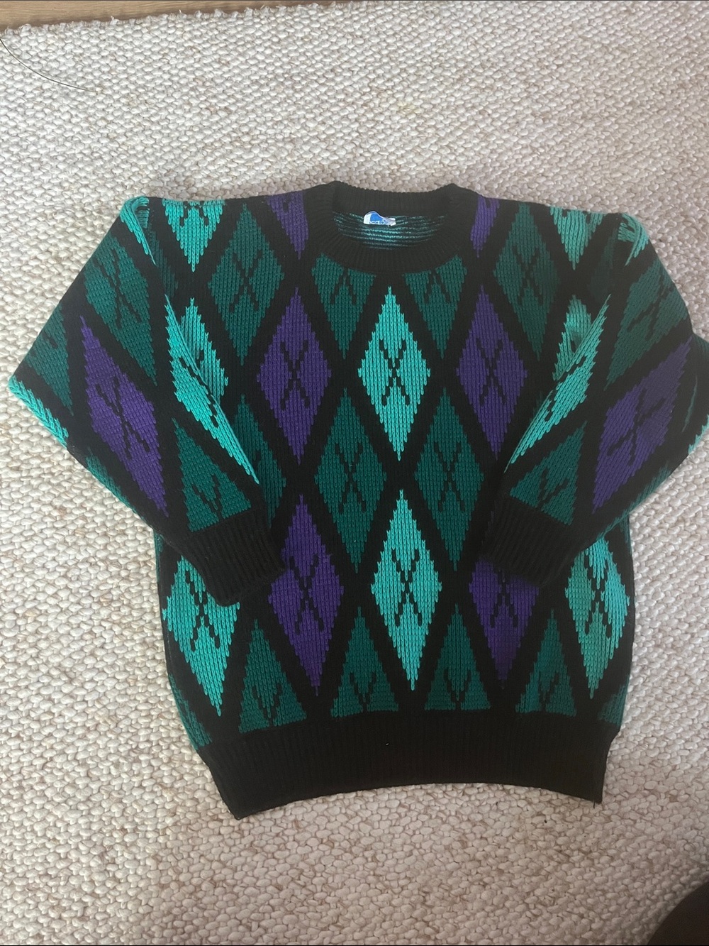 Vintage argyle sweater